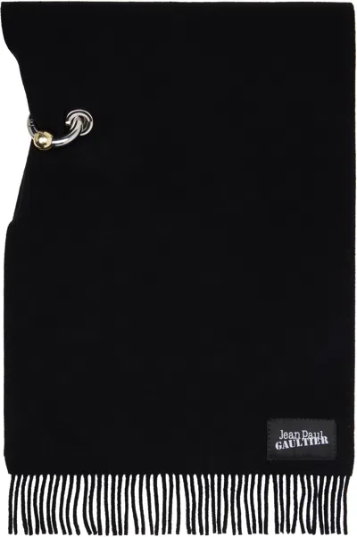 Jean Paul Gaultier Black 'the Ring' Scarf