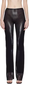 Jean Paul Gaultier Black 'the Silver Body Dust' Lounge Pants