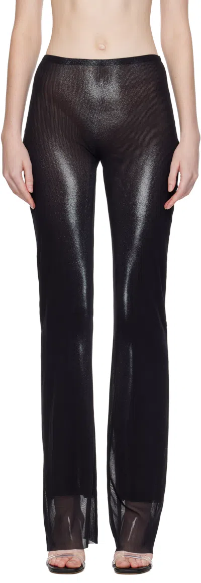 Jean Paul Gaultier Black 'the Silver Body Dust' Lounge Pants