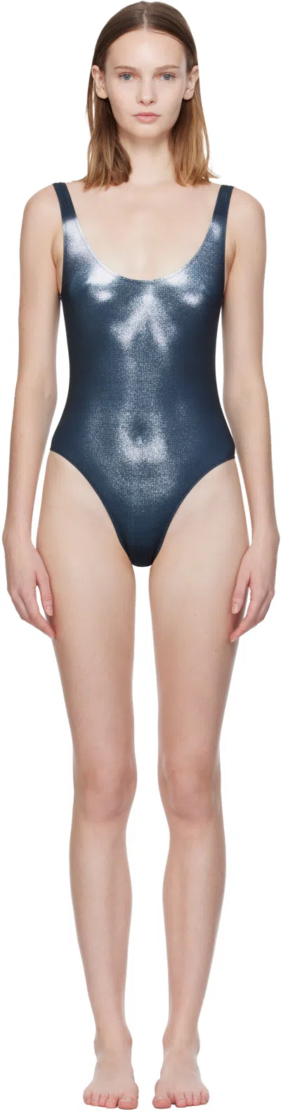 Jean Paul Gaultier Black 'the Silver Body Dust' Swimsuit