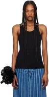 Jean Paul Gaultier Black 'the Straps' Tank Top In Black