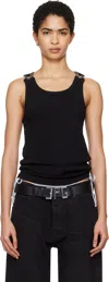 Jean Paul Gaultier Black 'the Straps' Tank Top In Black
