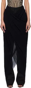 Jean Paul Gaultier Panelled Wool Trousers In 00-black