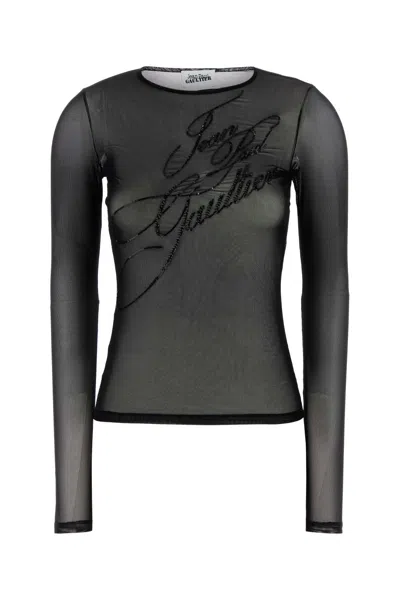 Jean Paul Gaultier Black Tulle The Sequin Top