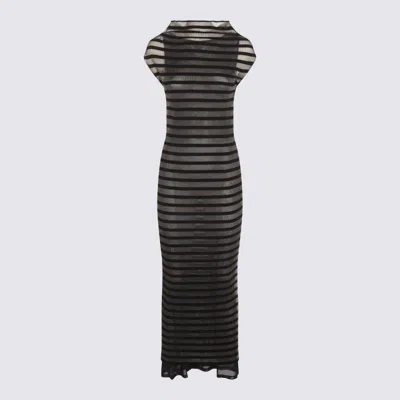 Jean Paul Gaultier Black Viscose Maxi Dress
