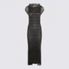 Jean Paul Gaultier Black Viscose Maxi Dress In Black
