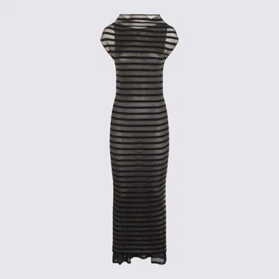 Jean Paul Gaultier Black Viscose Maxi Dress