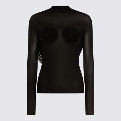 JEAN PAUL GAULTIER BLACK VISCOSE TOP