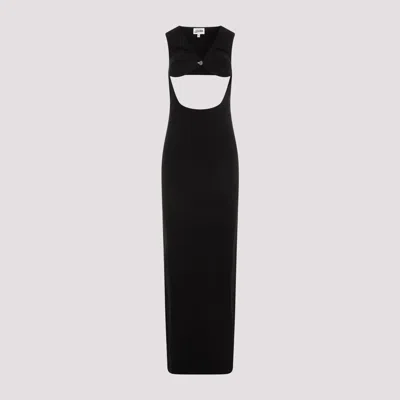Jean Paul Gaultier Madonna Inspired Long Dress In Black