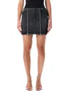 Jean Paul Gaultier Mini Skirt With Pockets And Belt Loops In Black