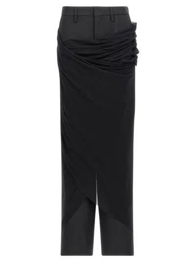Jean Paul Gaultier Black Wool Pants