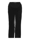 Jean Paul Gaultier Black Wool Straight Leg Trousers In Black