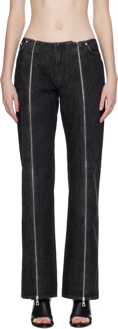 Jean Paul Gaultier Black Zipped Jeans