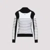 Jean Paul Gaultier Printed 'mariniere' Knit Pullover In Blackwhite