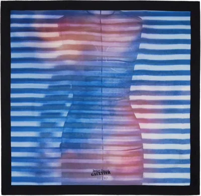 Jean Paul Gaultier Blue & Pink 'the Air' Scarf