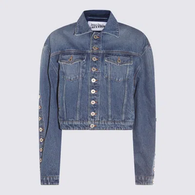 JEAN PAUL GAULTIER BLUE COTTON DEMIM JACKET