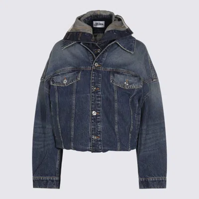 JEAN PAUL GAULTIER BLUE COTTON DENIM JACKET