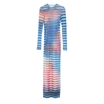 JEAN PAUL GAULTIER JEAN PAUL GAULTIER BLUE DRESSES - COCKTAIL & PARTY DRESSES WOMEN