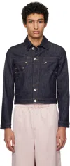 Jean Paul Gaultier Blue 'the Inverted' Denim Jacket In 55-indigo