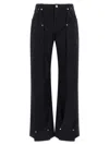 Jean Paul Gaultier Overdyed Upper Panel Denim Trouser In Blue