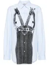 JEAN PAUL GAULTIER TROMPE-L'ŒIL-PRINT COTTON SHIRT - WOMEN'S - COTTON