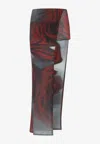 Jean Paul Gaultier The Red Blurry Roses Bermuda And Short Multicolor In Multi