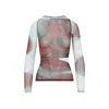 Jean Paul Gaultier Blurry Roses Top In Multi