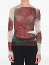 Jean Paul Gaultier Long-sleeved T-shirt In Red