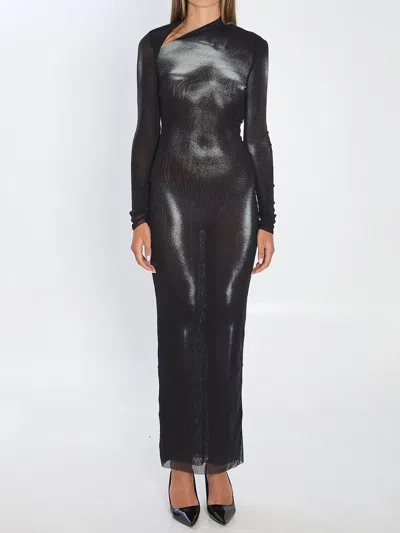 JEAN PAUL GAULTIER BODY DUST MAXI DRESS