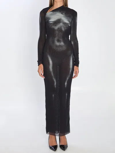 JEAN PAUL GAULTIER JEAN PAUL GAULTIER BODY DUST MAXI DRESS
