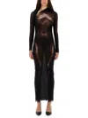 Jean Paul Gaultier Body Dust Dress In Brown