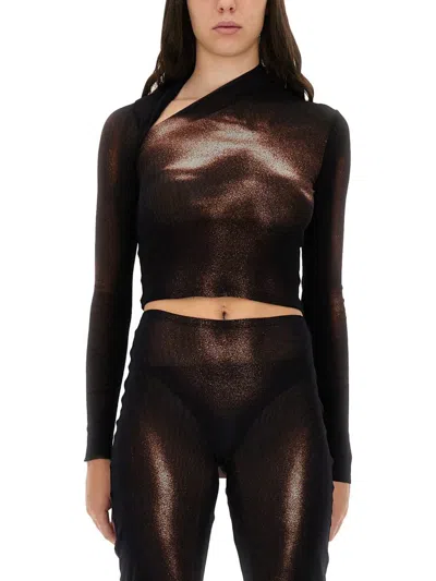 JEAN PAUL GAULTIER JEAN PAUL GAULTIER "BODY DUST" PRINT TOP