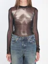 Jean Paul Gaultier Round-neck Printed Hoodie In Multi