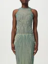 Jean Paul Gaultier Spiral Bodysuit Ecru And Aqua