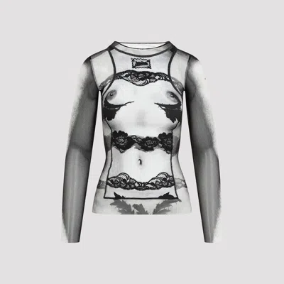JEAN PAUL GAULTIER BODY LACE MARINIERE TOP