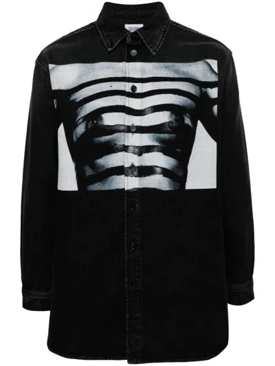 JEAN PAUL GAULTIER BODY MARINIÈRE DENIM SHIRT