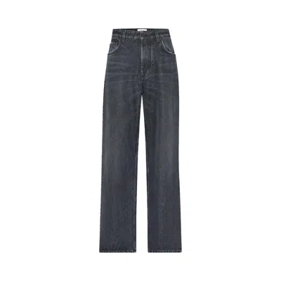 Pre-owned Jean Paul Gaultier Body Mariniere Printed Jeans 'vintage Black/white'