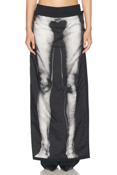 JEAN PAUL GAULTIER BODY MARINIERE WOOL PRINTED PANT