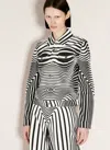 Jean Paul Gaultier Morphing Digital-printed Buttoned Denim Jacket In Black