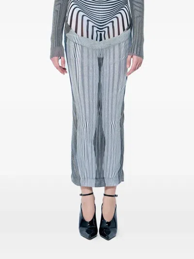 JEAN PAUL GAULTIER BODY-MORPHING DRAPED MAXI SKIRT