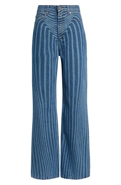 Jean Paul Gaultier Body Morphing Jeans In Blue
