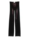 Jean Paul Gaultier Body-print Mesh Trousers In Brown