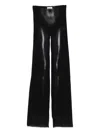 Jean Paul Gaultier Body-print Straight Trousers In Black