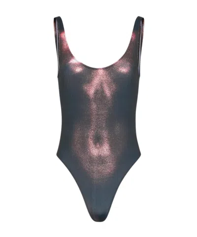 Jean Paul Gaultier Body-print Swimsuit In Multi