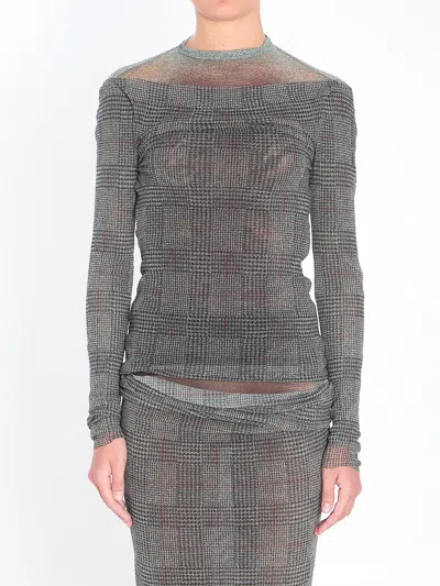 JEAN PAUL GAULTIER BODY SHADOW AND PRINCE OF WALES TOP