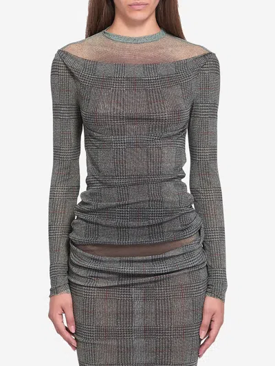 JEAN PAUL GAULTIER BODY SHADOW AND PRINCE OF WALES TOP