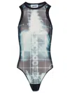 Jean Paul Gaultier Body In Black Polyamide With X Ray Print