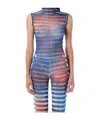 Jean Paul Gaultier Air Stripe Sheer Tulle Top
