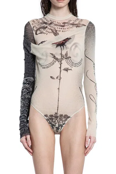 Jean Paul Gaultier Bodysuits In Neutral