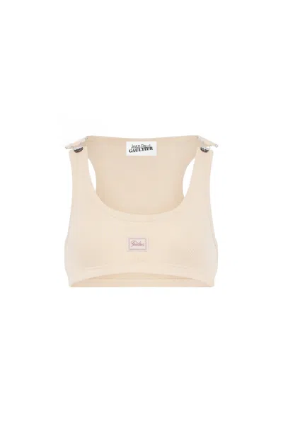 Jean Paul Gaultier Bra Woman Beige In Brown